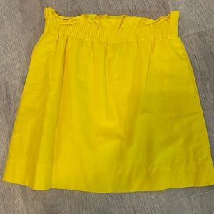 Bright Yellow J. Crew Skirt with Pockets!
